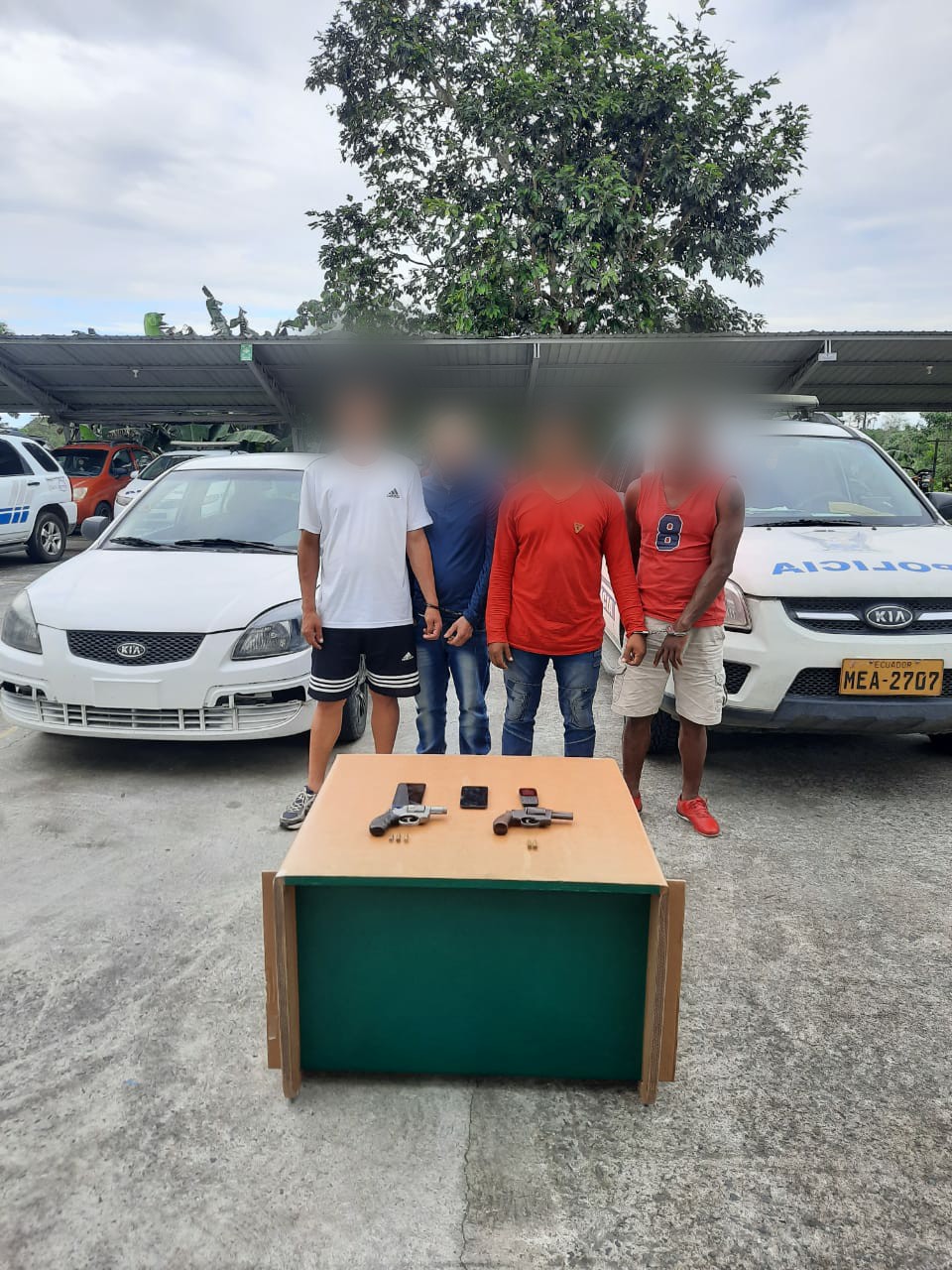 El CARMEN ▮ Cuatro detenidos por portar armas de fuego
