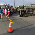 ❖MANABÍ▮Acc1d3nt3 de tránsito deja tres h3rid0s en la vía Circunvalación