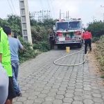 ❖MANABÍ▮Joven pierde la vida tras volcamiento e incendio de tanquero