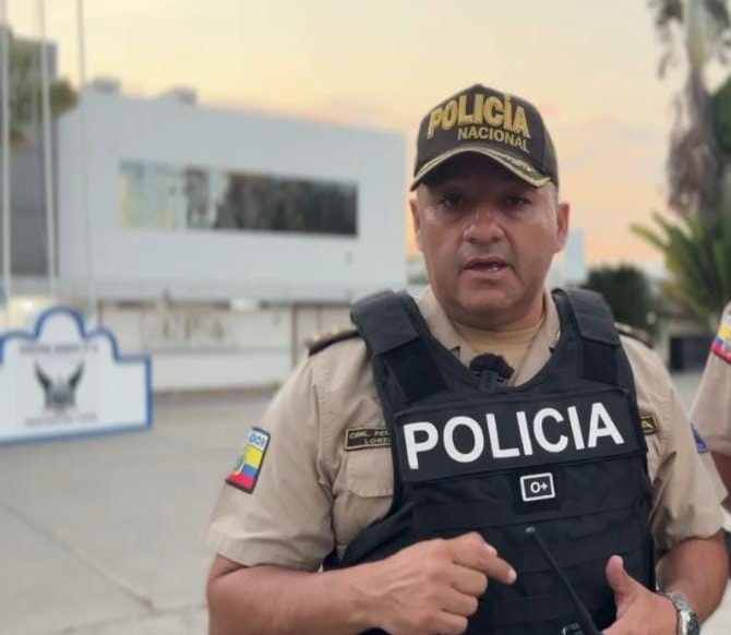 El jefe policial Lenín Peralta. 